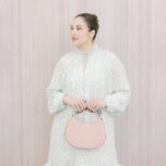 Chelsea Islan Instagram - Honored to be the Muse of Lanvin. Amazed by the unique and elegant soft pink hobo cat bag! Dressed up in @lanvin 🤍