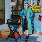 Chelsea Islan Instagram - Suci slaying in Holographic Coat from @moral_____ofthestory for Media & Press Junket of TIRA 🔮✨ Custom Jewelry by: @sol.et.terre Custom Nails by: @capriques Styled by: @imeldaimew Photographed by: @agrasuseno @snap.nuel #TIRA #Bumilangit #SenimanMudaBerkarya #JagadSinemaBumilangit