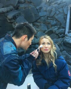 Chelsey Reist Instagram - the most wonderful support, on and off screen. i love you, my friend @christopher.john.larkin ❤️ #marper #marperthe100 #montygreen #harperthe100 #the100season5 Vancouver, British Columbia