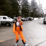 Chelsey Reist Instagram - new gear got me feelin’ some type of way! bright bib from @peakperformance @peakperformance.canada i’m in love. . #peakperformance #ski #whistler #dalbello #firsttracks Whistler Village, Whistler