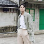 Chen-Kang Tang Instagram - 褪去悶熱煩躁的濕黏 穿上舒適冷靜的颯爽 天涼好個秋🍂 @miroan_media -Thanks- Photo by @lifeisnoteasy1998 Outfit by @vue.official_ Make up by @huan2.studio Hair by @jude_ego.tw