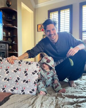 Cherie Jimenez Instagram - 12.25.22 ✨🎄 Christmas Morning with Phoenix ♥️🎸