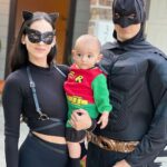 Cherie Jimenez Instagram - 🦇🐈‍⬛🦸🏻‍♂️ • 🎃 • ♥️ Our first Halloween was a success 👻 Austin, Texas