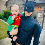 Cherie Jimenez Instagram - BATMAN 🦇 & ROBIN 🦸🏻‍♂️ • 🎃 Austin, Texas