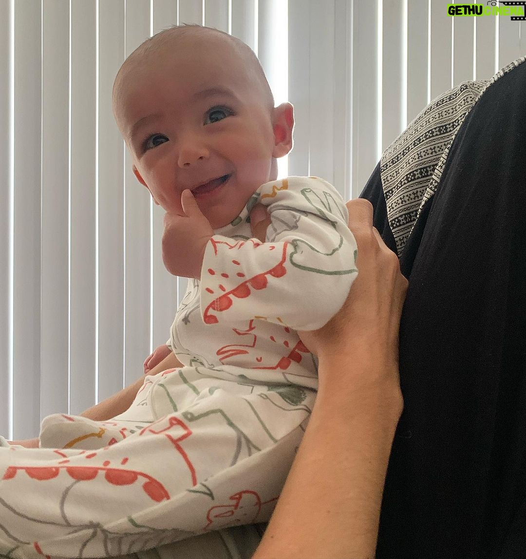 Cherie Jimenez Instagram - Morningβs with our sweet angel Phoenix βοΈπ¦β¨ 16 Weeks πͺ π£π±π π€πππΏππππ