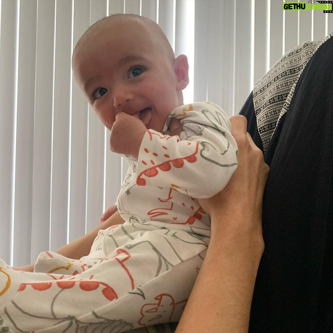 Cherie Jimenez Instagram - Morningβs with our sweet angel Phoenix βοΈπ¦β¨ 16 Weeks πͺ π£π±π π€πππΏππππ