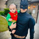 Cherie Jimenez Instagram - BATMAN 🦇 & ROBIN 🦸🏻‍♂️ • 🎃 Austin, Texas