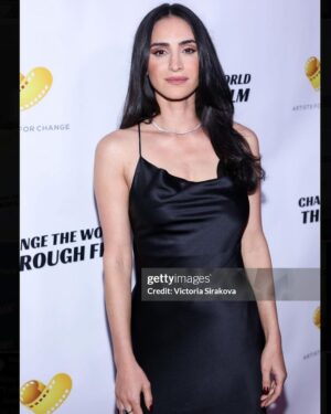 Cherie Jimenez Instagram - MAYA MOVIE PREMIERE ✨🎬♥️ I got the honor to watch our incredible film on Wednesday night. I am so incredibly proud of the film we have all created. Thank you @juliaverdin & @artistsforchangela 🎬♥️ 

& of course a huge thank you to my glam team who made me feel beautiful & confident 🪄 

Hair • @josephchase 
Stylist • @kennlaw 
Make up • @makeupbynataliethimm 

Jewelry • LUXE Tennis Necklace @sandydaly68 ORIGAMI OWL 
Dress • @woolprojectofficial 
Shoes • @sylvennewyork