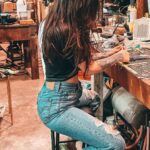 Cherie Jimenez Instagram - Small Business Saturday ✨🖤 So proud of my Best friend @tasiamalaysia She has been creating some beautiful jewelry Rings + Bracelets + Necklaces ✨ Self taught Silver Smith ✨ If you would like to shop + support 🏹 link is in her bio @violetandstonejewelryco Today everything is on sale for small business Saturday! x0.