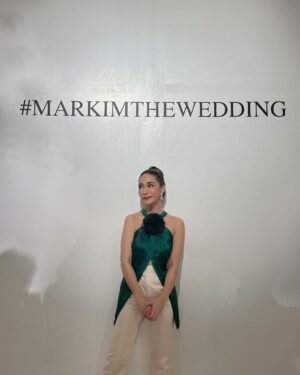 Chermarn Boonyasak Instagram - Wishing for both of you joy, love, and happiness on your wedding day, and as you begin your new life together na ka. 🤍🤍🤍🤍🤍#markkimthewedding