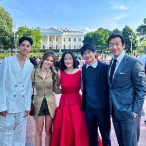 Chin Han Instagram - It’s not goodbye, to all who loved and followed our fantastical journey, you will always be family #AmericanBornChinese looking forward to future projects from these rare and singular talents ❤️ #benwang #jimmyliu #sydneytaylor #yeoyannyann #tbt