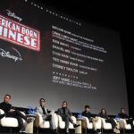 Chin Han Instagram - We are the yin to each other’s yang #harmony #thewangs #americanbornchinese #fyc DGA - Directors Guild of America