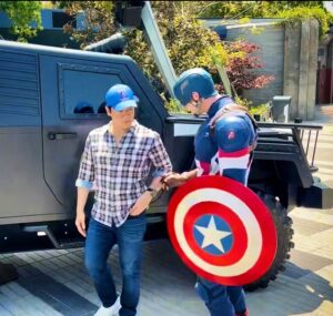 Chin Han Instagram - When #CaptainAmerica met #AmericanBornChinese… fun day courtesy of #DisneyPlus #comingsoon