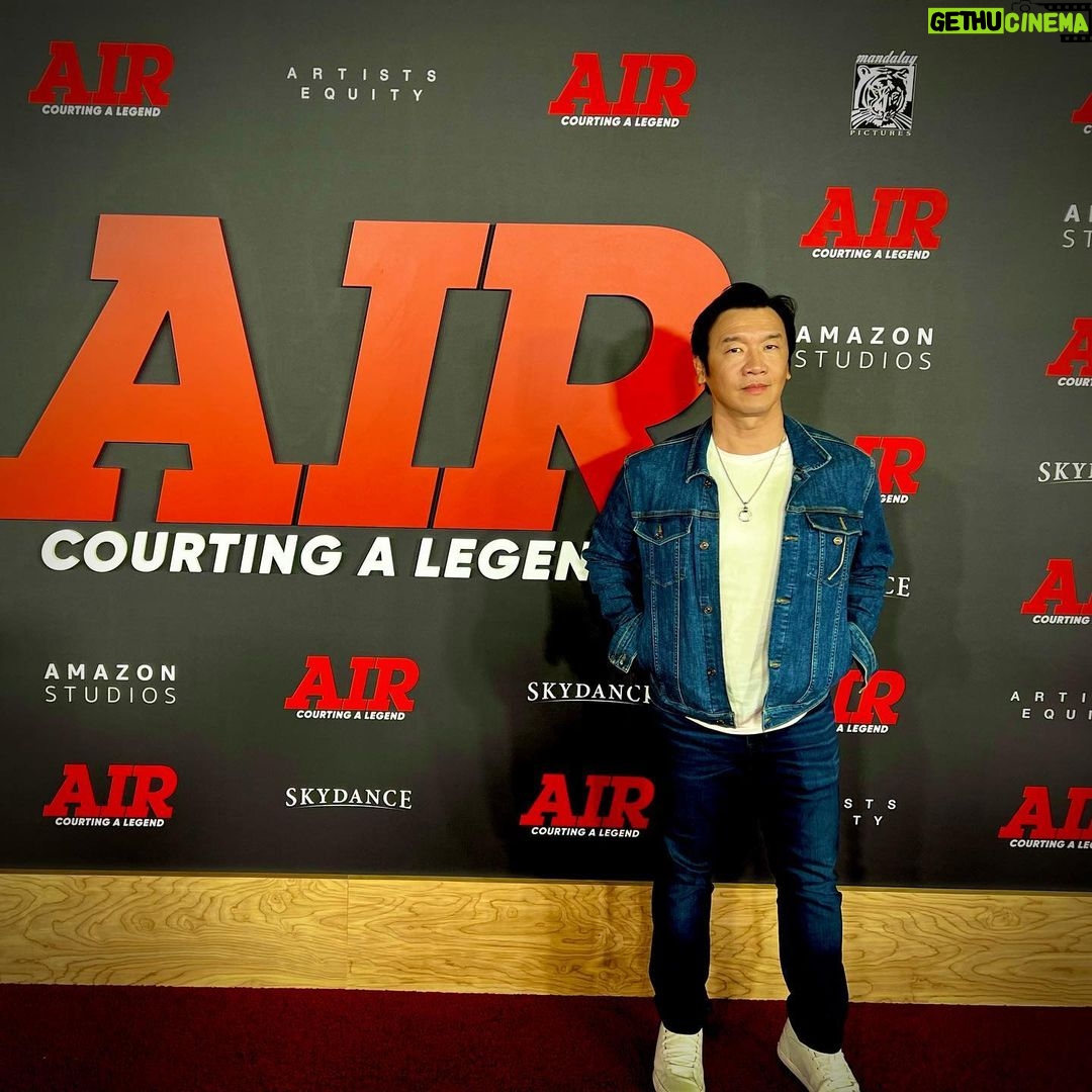 Chin Han Instagram - Air apparent… fun premiere great film with the awesome #mattdamon #benaffleck #violadavis #airmovie #aboutlastnight Regency Village and Bruin Theatres - Westwood, CA