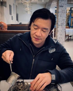 Chin Han Instagram - Turkish coffee on a rainy LA Tuesday #springawakening #coffeeteaormemes