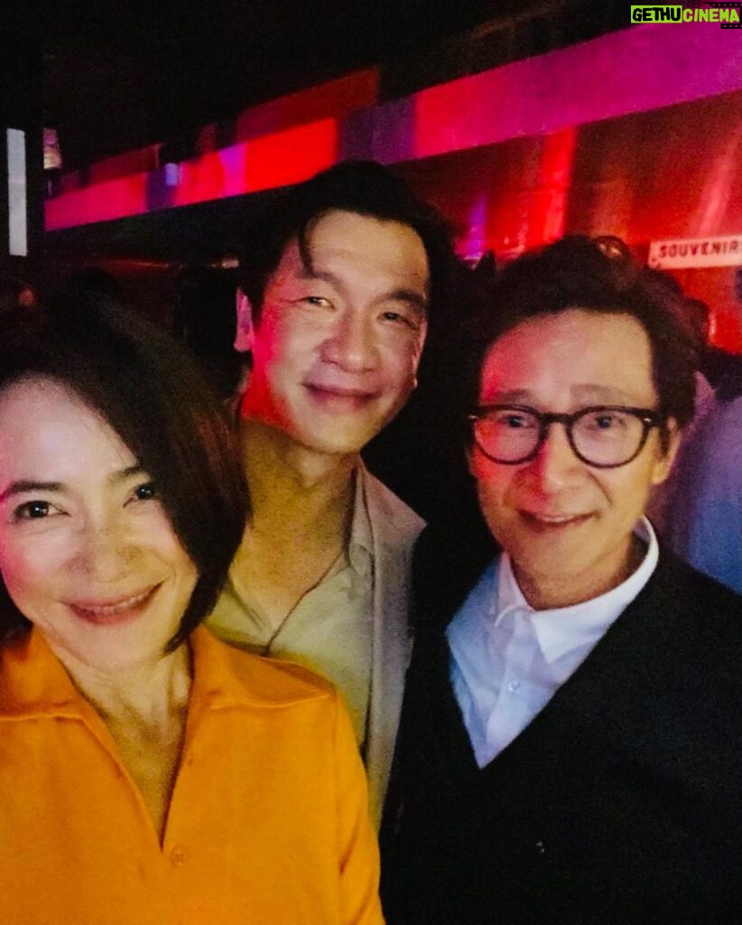 Chin Han Instagram - Congratulations to the phenomenal #MichelleYeoh and #KeHuyQuan on your historic Oscar nominations for #everythingeverywhereallatonce #parexcellence #forcesofnature so glad to have shared time on set with you both over the years