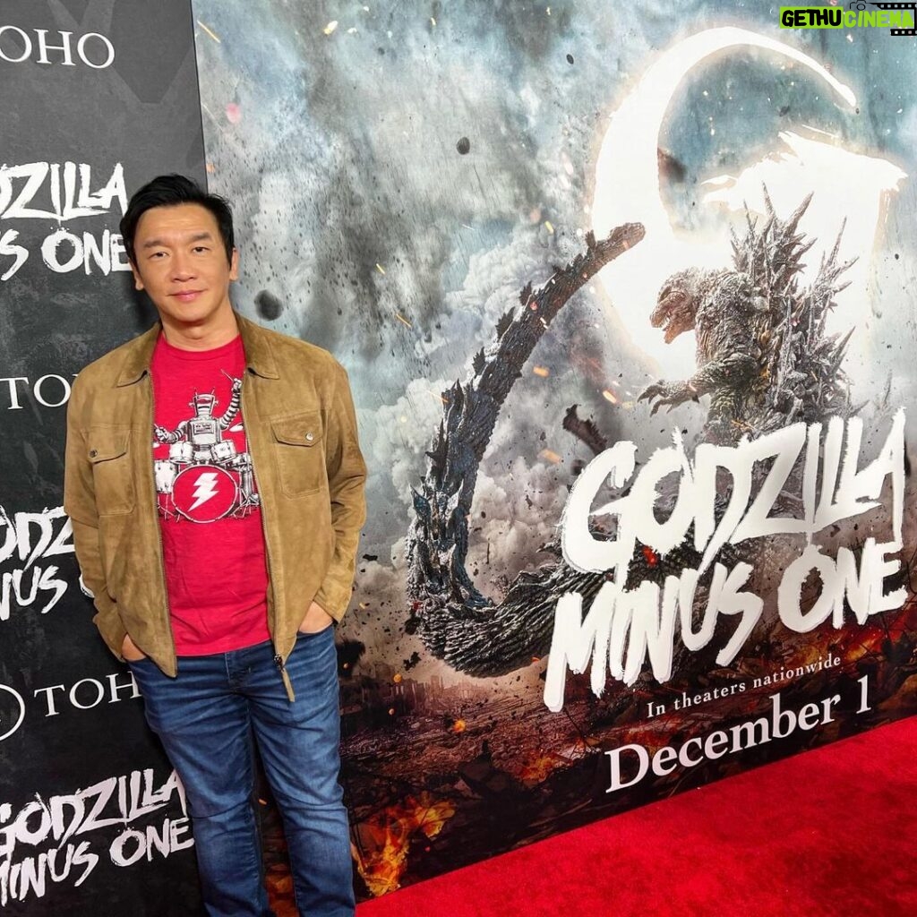 Chin Han Instagram - Monster Kombat #GodzillaMinusOne Premiere before heading back to work, it’s a good one #tohomovie #takashiyamazaki