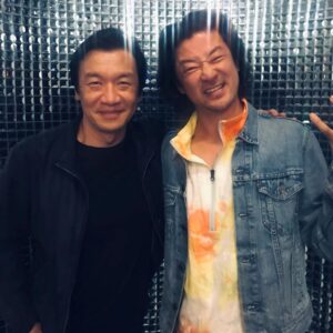 Chin Han Instagram - #Tbt About to **** things up #tadanobuasano #birthdaytwin #rocknroll