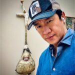 Chin Han Instagram - Love at first bite? Happy Halloween 🎃 #toothordare #happyhalloween #staysafe #lacma LACMA Los Angeles County Museum of Art