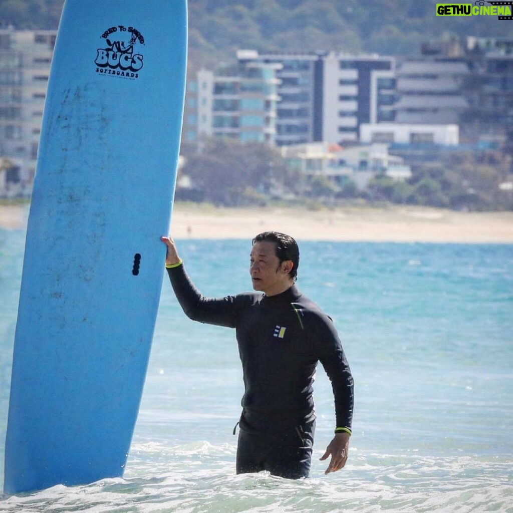 Chin Han Instagram - #tbt Chairman of the Board, missing the ocean, the motion and the sunscreen lotion #poetryisnotdead Burleigh Beach