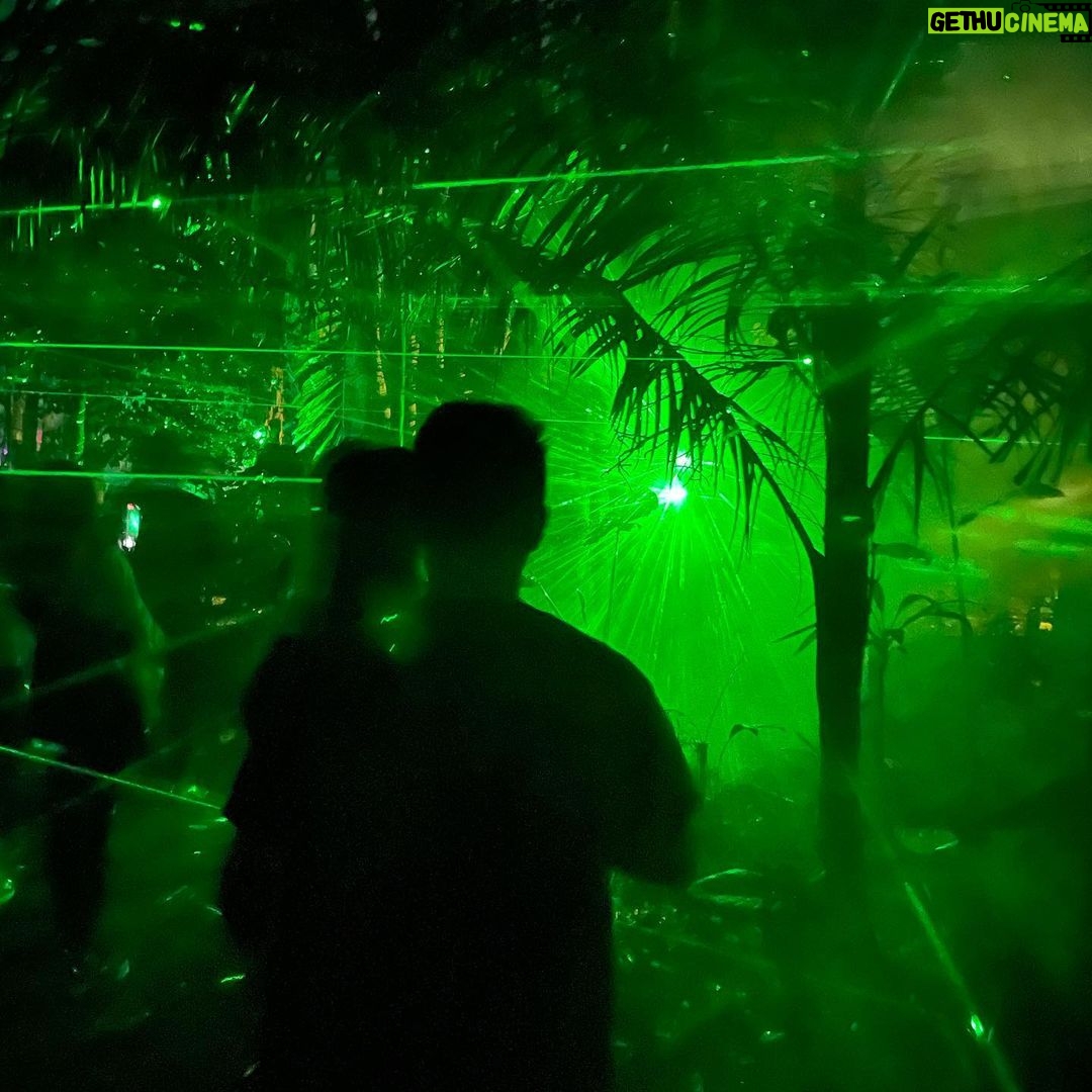 Chin Han Instagram - Green light, ready, fight #mk1 #lightscape #brisbanefestival #greengreengrassofhome Brisbane Botanic Garden