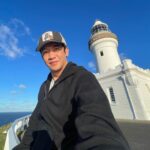 Chin Han Instagram - Light the way home friends #oceansapart #staythecourse ❤️💪 Byron Bay Lighthouse