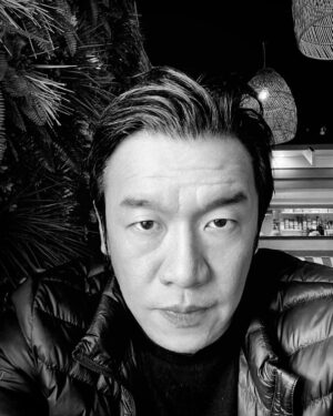 Chin Han Instagram - Inspired by the black & white in #Oppenheimer #hoytevanhoytema #selfportrait #decaf