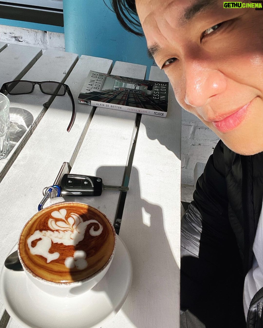 Chin Han Instagram - That’s a whole lotta-art #latteart #littlemermaid #morningreading #alaindebotton