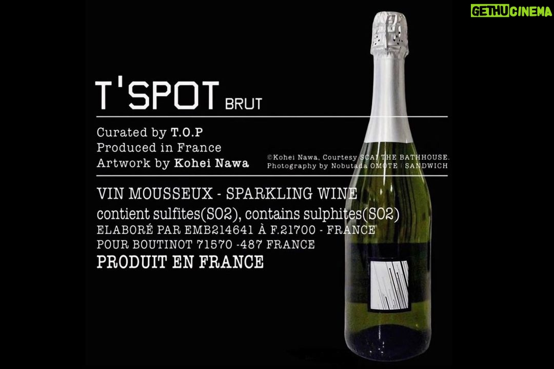Choi Seung-hyun Instagram - My T’SPOT 'Brut' also here #OrganicSparkling #November2022 #탑와인