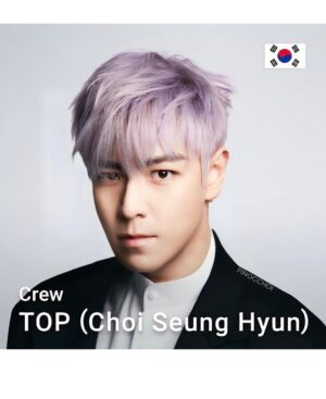 Choi Seung-hyun Instagram - TOP (Choi Seung Hyun) was born in South Korea in 1987 🇰🇷

TOP is a South Korean rapper, multi-hyphenate musician, award-winning film actor, and avid art collector. 
He made his debut in 2006 as the lead rapper of the legendary K-pop group BIGBANG. As an accomplished solo artist, TOP has demonstrated his unique artistic capabilities with numerous groundbreaking music videos including <DOOM DADA> and <Turn It Up>. After BIGBANG's new single <Still Life> in 2022, 

TOP is currently preparing his first ever full solo album. 

As an actor, TOP has starred in successful films including 'Into the Fire' and 'Tazza: The Hidden Card', as well as K-dramas including 'I Am Sam' and 'Iris', in which he played leading roles and won various accolades domestically and internationally. TOP has devoted his life to collecting art since the age of 19. In 2016, he became the first artist ever to curate an art auction in Hong Kong when he collaborated with world-renowned art auction house Sotheby's, and was selected as one of the 'top 50 collectors to watch' by ARTnews. 
Most recently, TOP has expanded his entrepreneurial ventures with the launch of his wine brand named T'SPOT.

 https://dearmoon.earth 

#dearMoonCrew @spacex @dearmoonproject 🌖