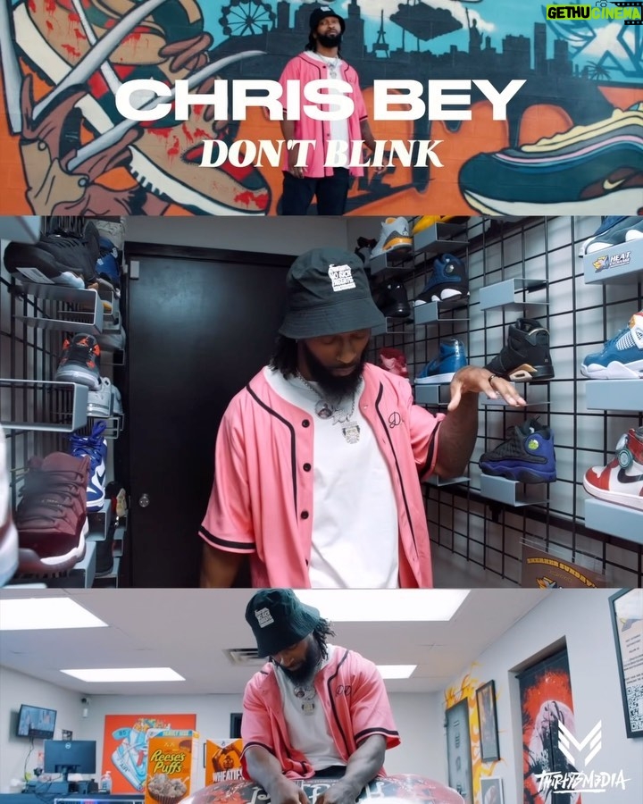 Chris Bey Instagram - “Don’t Blink” full video out now on YouTube 🩷🖤 Las Vegas, Nevada
