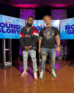 Chris Bey Instagram - The Champs 🤘🏾 #ABC #BulletClub #BoundForGlory