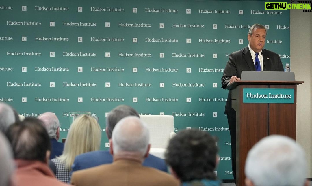 Chris Christie Instagram - It was great to be @hudsoninstitute yesterday where I laid out my vision and what is at stake with America’s foreign policy. These are extraordinary times, and we need serious leaders to meet the moment. Hudson Institute