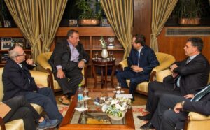 Chris Christie Instagram - Hearing from President Herzog and seeing his empathetic approach, as well as bearing witness to the horrific attacks, made our visit not only impactful but one I will never forget. 

Thank you, President Herzog, for your strong leadership.