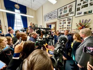 Chris Christie Instagram - Kicking off the day in the Granite State by officially filing to be on the ballot in New Hampshire. 

I’m the only candidate in this race that will take on and defeat Donald Trump. 

We do not have to settle, and New Hampshire will be the first state to send a message to the rest of the country. We can and must do better.