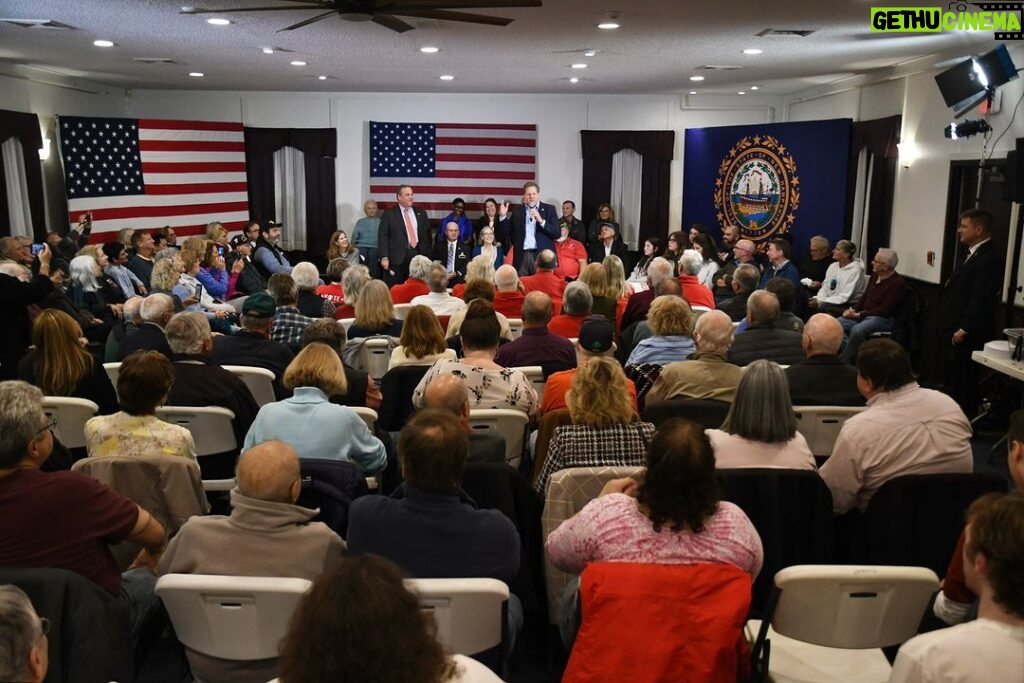 Chris Christie Instagram - Glad to have Gov. Chris Sununu and Congressman Bass joining me in the Granite State tonight for another great town hall. Come out and join us tonight in Nashua: https://bit.ly/40No2Cr