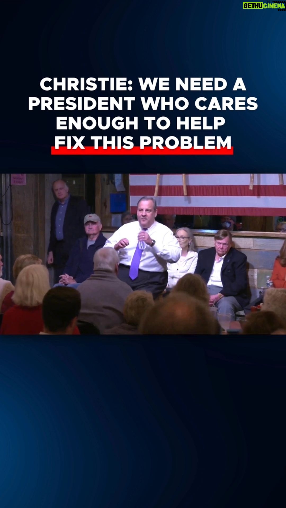 Chris Christie Instagram - Last year, fentanyl killed 110,000 Americans. At a recent town hall, I met the father of one of the thousands of victims of overdose. I don’t know his pain directly, but I do know we need a President who cares enough to help fix this problem. It is killing our sons, our daughters, our sisters and brothers, our friends. I will tackle this issue head on. Because I believe if we are pro-life, we need to be pro-life for the whole life.