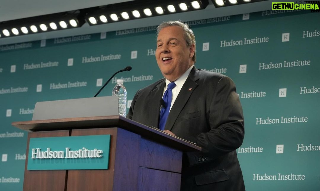 Chris Christie Instagram - It was great to be @hudsoninstitute yesterday where I laid out my vision and what is at stake with America’s foreign policy. These are extraordinary times, and we need serious leaders to meet the moment. Hudson Institute