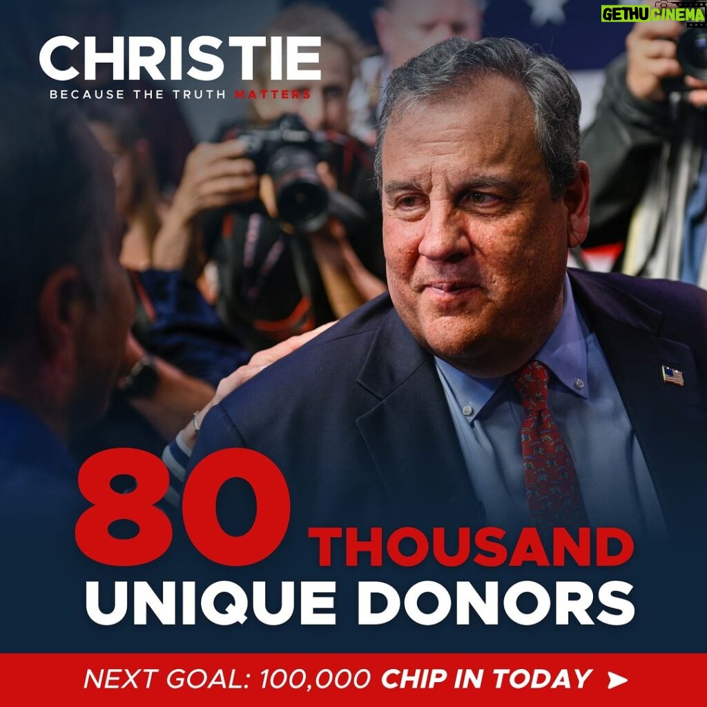 Chris Christie Instagram - We’re surging, let’s keep it going. I’m the only candidate who can take out Trump. ChrisChristie.com