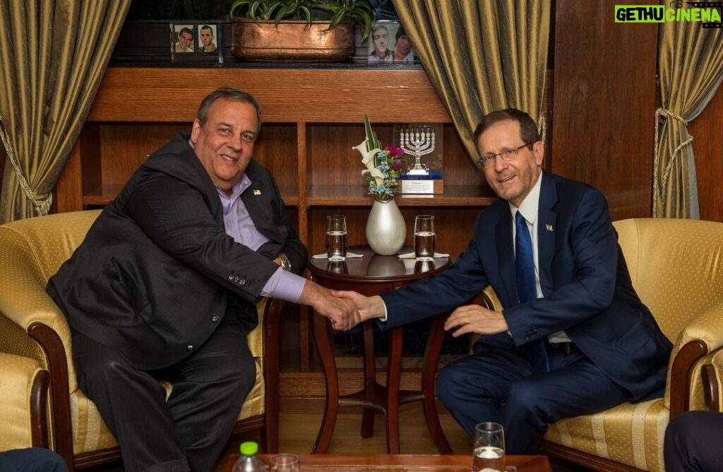 Chris Christie Instagram - Hearing from President Herzog and seeing his empathetic approach, as well as bearing witness to the horrific attacks, made our visit not only impactful but one I will never forget. Thank you, President Herzog, for your strong leadership.