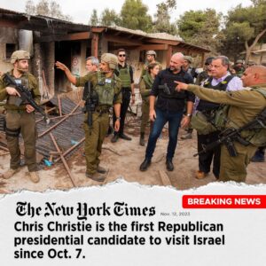 Chris Christie Instagram - I want the people of Israel to know that there are hundreds of millions of Americans who stand with them, who understand the atrocities that were committed, and why in the future we need to stand absolutely shoulder to shoulder with Israel.

https://nyti.ms/3ucJKU8