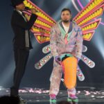Chris Kirkpatrick Instagram - That face you make when you get unmasked, only to realize your family lost power because of a hurricane and didn’t get to see it!!! #HummingbirdMask  #TheMaskedSinger