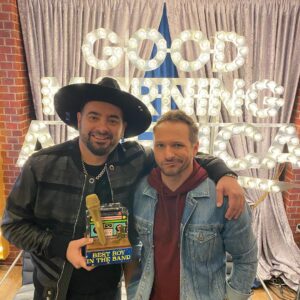 Chris Kirkpatrick Instagram - Nashville to Baltimore to New York City to Nashville in less than 48 Hours! Thanks @goodmorningamerica and thanks @thedrewlachey for not knowing the lyrics to his own song! CK for the win! 🤡 #VeryBoyBandHoliday tonight!!