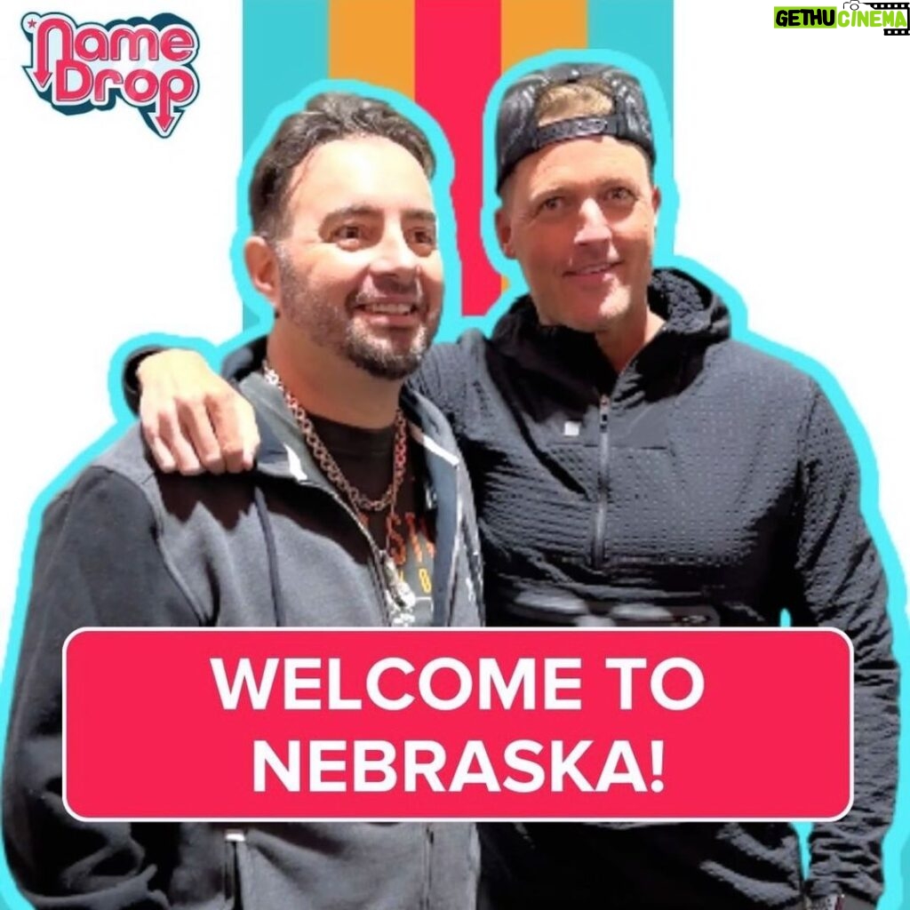 Chris Kirkpatrick Instagram - Happy Tuesday! We know not everyone could come catch us when we were in Nebraska, so we wanted to take you all with us virtually! This first half of our trip recap is up today, and we are excited for you to get a look behind the scenes. Let us know your favorite moments in the comments! Watch, listen, like, review, and subscribe at the links in our bio! #NameDrop #Podcast #BrianMcFayden #ChrisKirkpatrick #NSYNC #MTV #TRL #NSYNCers #BetterPlace #90s #00s #2000s #Nostalgia #NameDropShow #Millennials #fyp #Nebraska #Omaha #Lincoln #Huskers #Radio #BehindTheScenes #RoadTrip