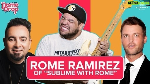 Chris Kirkpatrick Instagram - Rome “…is what [we] got!” On this week’s episode of “Name Drop,” @brianmcfayden and @iamckirkpatrick sit down with @romeramirez of @sublimewithrome. How did he go from Sublime super-fan to lead singer? Who did he live with for nearly two years while producing their record? And who was his most unexpected jam session partner? Find out all of that and more on this week’s “Name Drop.” Watch and listen at the links in bio! #NameDrop #Podcast #BrianMcFayden #ChrisKirkpatrick #NSYNC #MTV #TRL #NSYNCers #BetterPlace #90s #00s #2000s #Nostalgia #NameDropShow #Millennials #fyp #ForYourPage #ForYou #Discover #Discovery #Funny #Sublime #RomeRamirez #SublimeWithRome #Rock #Alternative #California #Nashville