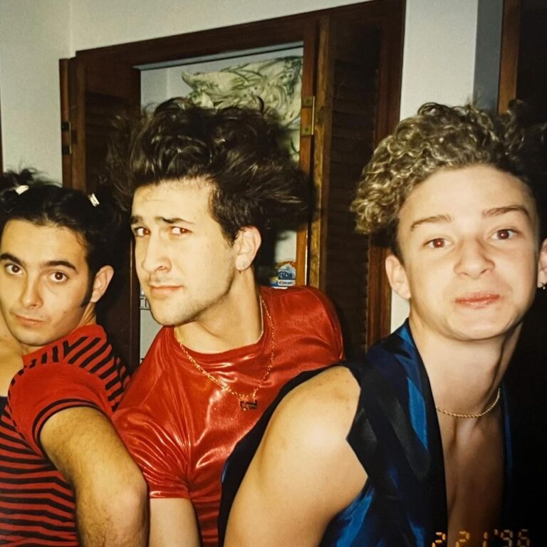 Chris Kirkpatrick Instagram - Happy belated Joey and happy birthday Justin! Back when we were channeling our inner spice girl! @realjoeyfatone @justintimberlake @nsync two of these guys would go on to become people sexiest man alive, and the other is Justin Timberlake