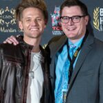Chris Lamica Instagram - Premiere Night @thebhfilmfest. Photo Credit and Copyright: Chris Roll, Shore Fire Productions Smiles with Executive Producer @owenpalmiotti #actorlife #bighair TCL Chinese Theatres
