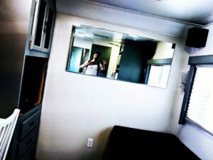 Chris Lamica Instagram - Long range trailer selfie from the set of Pam & Tommy on Hulu