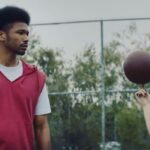 Chris Lamica Instagram - Spinning a basketball for over an hour of filming definitely took it's toll on my finger 🤣🤣 ... and my brother @kenny_lamica says "acting is only saying words in front of a camera" 😎 @ronejae #ripmacmiller🙏🏻 #ballislife