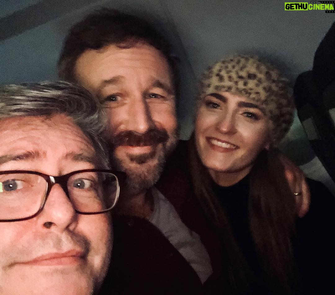 Chris O'Dowd - 8.6K Likes - Shout out my lovely ‘row b’ crew on the delayed flight from Belfast. ‘Deliciously selfish’ is on the resolution list! 💚